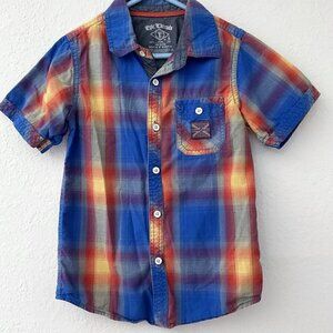 EPIC THREADS PLAID BUTTON DOWN SHIRT 6